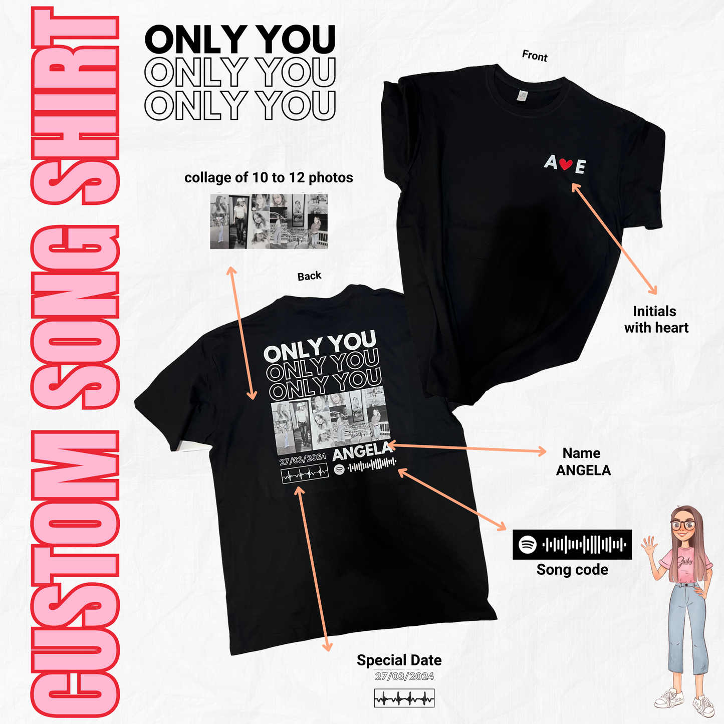 Custom Song Name Shirt Gift