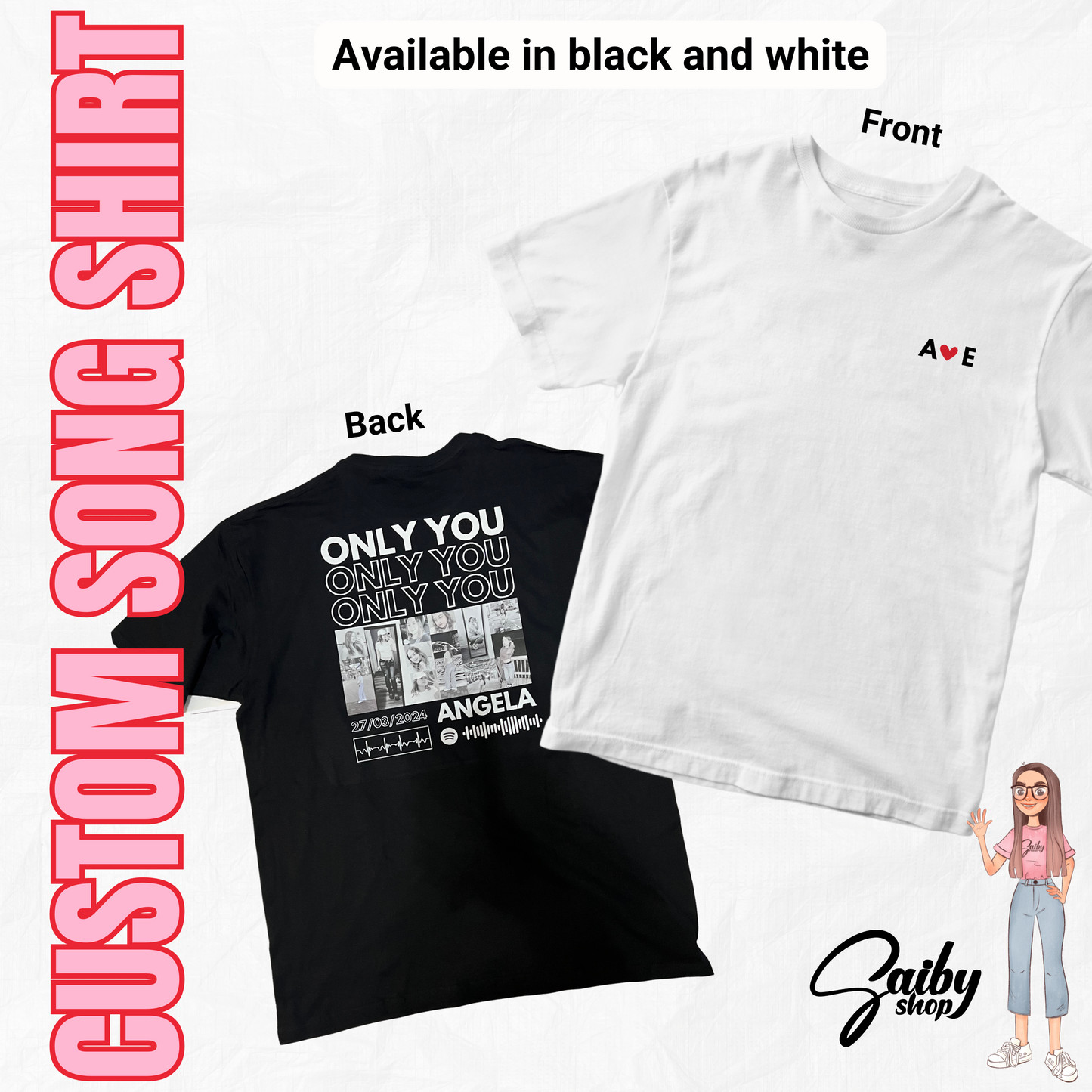 Custom Song Name Shirt Gift