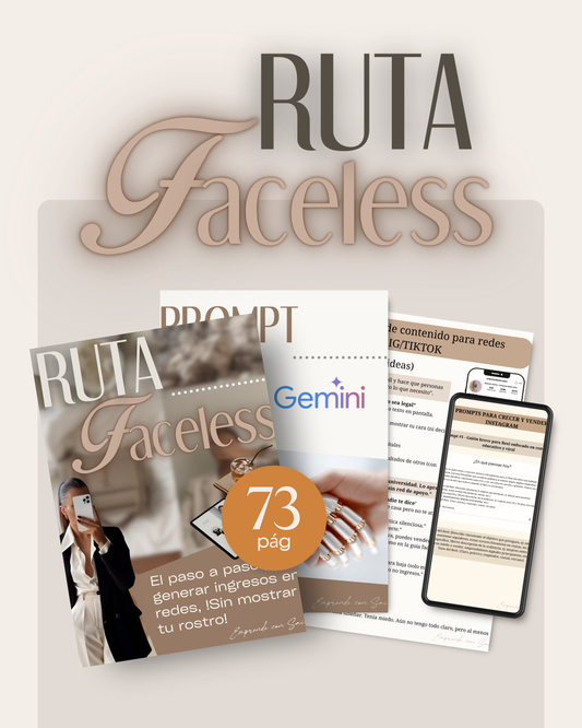 Ruta faceless:  El Mapa Secreto para Monetizar tus Redes