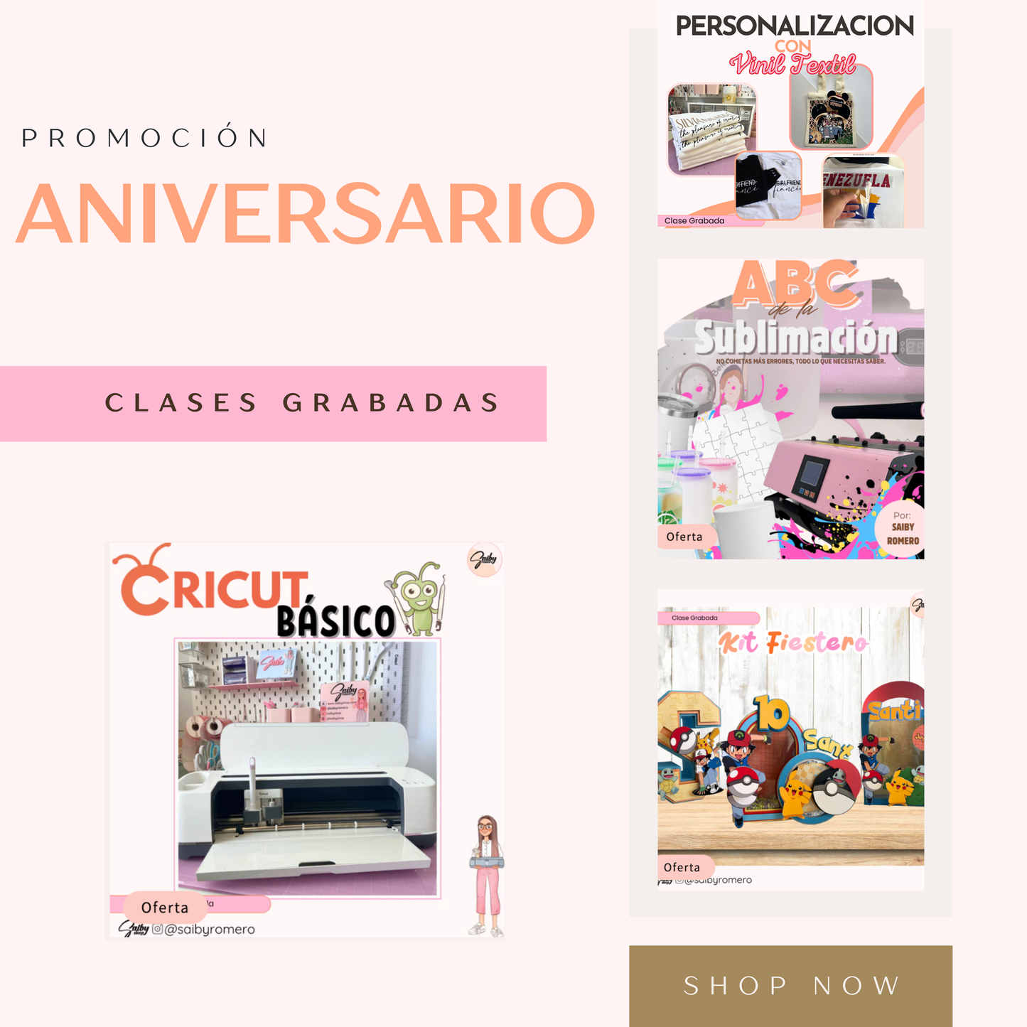 Clase Creativa emprende con personalizados (PROMO ANIVERSARIO)